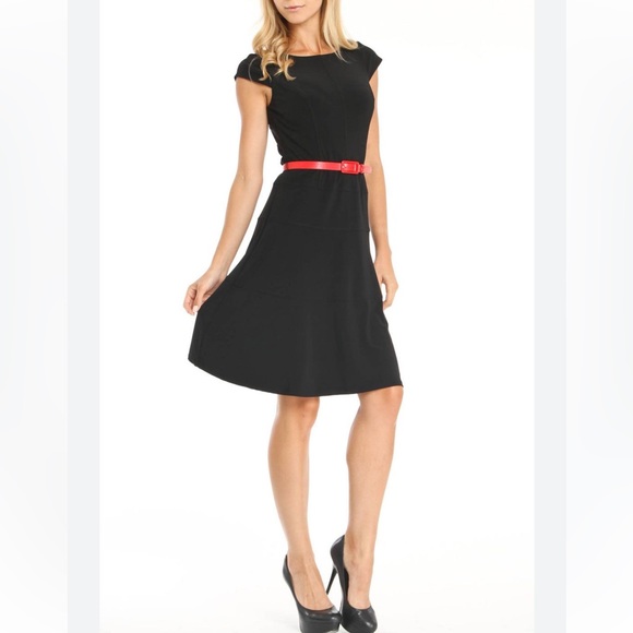 Joseph Ribkoff Knee length day career business dress black size 10 - Picture 4 of 12